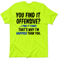 Load image into Gallery viewer, Happier Than You - Safety Yellow T-Shirt