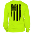 Load image into Gallery viewer, Molon Labe Ghost Flag - Long Sleeve Hi-Vis T-Shirt