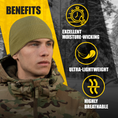 Load image into Gallery viewer, M-Tac Grid Fleece Beanie Breathable Hat Lightweight Scull Cap