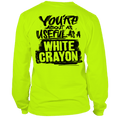 Load image into Gallery viewer, White Crayon - Long Sleeve Hi-Vis T-Shirt