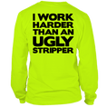 Load image into Gallery viewer, Work Harder - Long Sleeve Hi-Vis T-Shirt