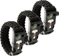 Load image into Gallery viewer, M-Tac Survival Paracord Bracelet with Compass Whistle (Set of 3)