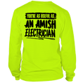 Load image into Gallery viewer, Amish Electrician - Long Sleeve Safety Yellow Hi-Vis T-Shirt