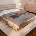 Load image into Gallery viewer, Support your local firehouse Velveteen Plush Blanket