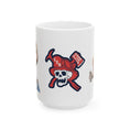 Load image into Gallery viewer, Dunne red, white and blue Ceramic Mug, (11oz, 15oz)