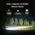 Load image into Gallery viewer, POWERTAC QUAD 2000 Lumen Flashlight | 4-in-1 Flat Design | USB-C Rechargeable | Green Laser + UV + Warm Side Light | Brightest Multi-Beam Tactical Light