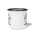 Load image into Gallery viewer, Smooth Bore To The Door Enamel Camp Cup