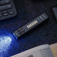 Load image into Gallery viewer, POWERTAC QUAD 2000 Lumen Flashlight | 4-in-1 Flat Design | USB-C Rechargeable | Green Laser + UV + Warm Side Light | Brightest Multi-Beam Tactical Light