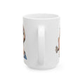 Load image into Gallery viewer, Dunne red, white and blue Ceramic Mug, (11oz, 15oz)