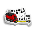 Load image into Gallery viewer, Cuss Twice - Hard Hat Decal