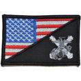 Load image into Gallery viewer, USMC Artillery USA Flag - 2.25x3.5 Patch