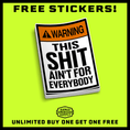 Load image into Gallery viewer, Ain't For Everybody - Hard Hat Decal