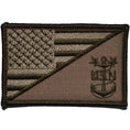 Load image into Gallery viewer, Navy MCPO Master Chief Petty Officer USA Flag - 2.25x3.5 inch Patch