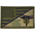 Load image into Gallery viewer, EMT Caduceus Star of Life USA Flag - 2.25x3.5 Patch