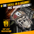 Load image into Gallery viewer, M-Tac Patch Skull in a Helmet PVC