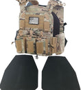 Load image into Gallery viewer, NIJ Certified LEVEL IV Crusader 2.0 Kit (2) 10x12 Front/Back Ceramic Plates + Crusader 2.0 Carrier