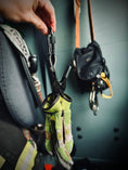 Load image into Gallery viewer, Locking Carabiner Glove Clip - Door Chock - black