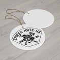 Load image into Gallery viewer, Chiefs Hate Us Ceramic Ornament