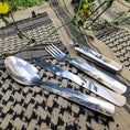 Load image into Gallery viewer, M-Tac Steel Small Cutlery Set (4 items)