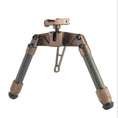 Load image into Gallery viewer, Linkogear HB-C03 Carbon Fiber Bipod Picatinny & ARCA Monoball Fix 26mm - Brown