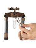 Load image into Gallery viewer, Linkogear HB-C03 Carbon Fiber Bipod Picatinny & ARCA Monoball Fix 26mm - Brown