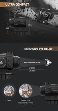 Load image into Gallery viewer, Red Win Corsac 1x18 Micro Prism Scope Etched Reticle 8 Day+2 NV IPX67 Hunting Optic RMP1