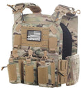Load image into Gallery viewer, NIJ Certified LEVEL IV Crusader 2.0 Kit (2) 10x12 Front/Back Ceramic Plates + Crusader 2.0 Carrier