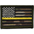 Load image into Gallery viewer, US Flag Thin Gold Line Public Safety Dispatchers - 2x3 Patch