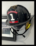 Load image into Gallery viewer, Fire Helmet (motorcycle helmet, cosplay helmet) Wall Mount Display (really it works with any helmet you can think of)