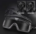 Load image into Gallery viewer, Tactical Helmet Goggles with Arc Rail Attachments