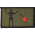 Load image into Gallery viewer, Edward Teach Blackbeard Pirate Flag - 3.75x2.25 Patch