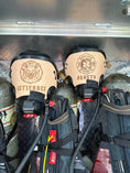 Load image into Gallery viewer, Firefighter SCBA Scott AV-3000 Leather Mask Cover Protector with HUD Cutout