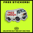 Load image into Gallery viewer, Free Candy Hard Hat Decal