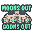 Load image into Gallery viewer, Moons Out Goons Out - Glow in the Dark - PVC Patch