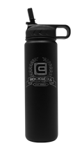 Load image into Gallery viewer, Rockwell Warrior Flask - Double Walled - Stainless Steel Flask - (BLACK)
