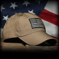 Load image into Gallery viewer, Coyote Brown Ripstop Full Fabric American Flag Range Hat