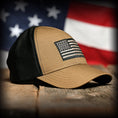 Load image into Gallery viewer, Coyote Brown Ripstop & Black Mesh American Flag Hat