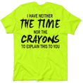 Load image into Gallery viewer, Crayons - Safety Yellow T-Shirt
