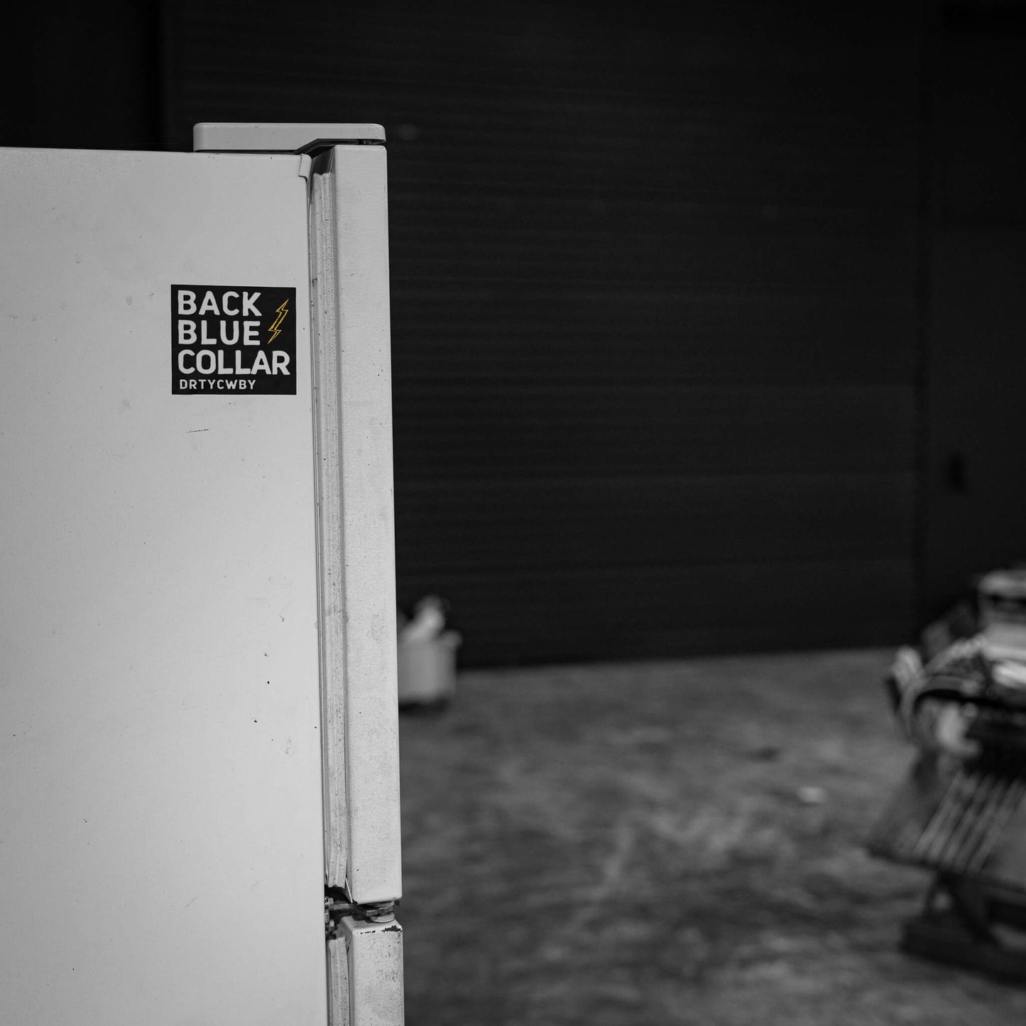 Back Blue Collar Decal