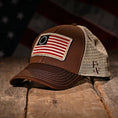 Load image into Gallery viewer, Betsy Ross Flag Patch Trucker Hat
