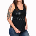 Load image into Gallery viewer, Women's Murdered Out American Flag Tank Top