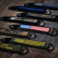Load image into Gallery viewer, American Made Heavy Duty Tactical Keychain - Front Toward Enemy