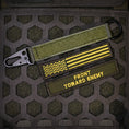 Load image into Gallery viewer, American Made Heavy Duty Tactical Keychain - Front Toward Enemy