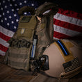 Load image into Gallery viewer, American Made Heavy Duty Tactical Keychain - Thin Blue Line