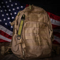 Load image into Gallery viewer, American Made Heavy Duty Tactical Keychain - Front Toward Enemy