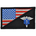 Load image into Gallery viewer, EMT Caduceus Star of Life USA Flag - 2.25x3.5 Patch