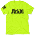 Load image into Gallery viewer, Four Languages - Safety Yellow Hi-Vis T-Shirt