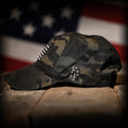 Load image into Gallery viewer, Black Multicam Full Fabric American Flag Range Hat
