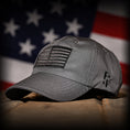 Load image into Gallery viewer, Wolf Grey Full Fabric American Flag Range Hat