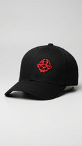 Load image into Gallery viewer, Red 3D Puff Skull Logo Flexfit Hat